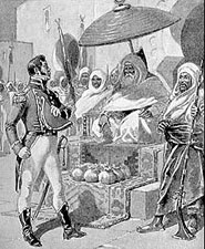 Капитан Бэйнбридж вручает паше Юсуф Караманли выкуп за себя и свою команду