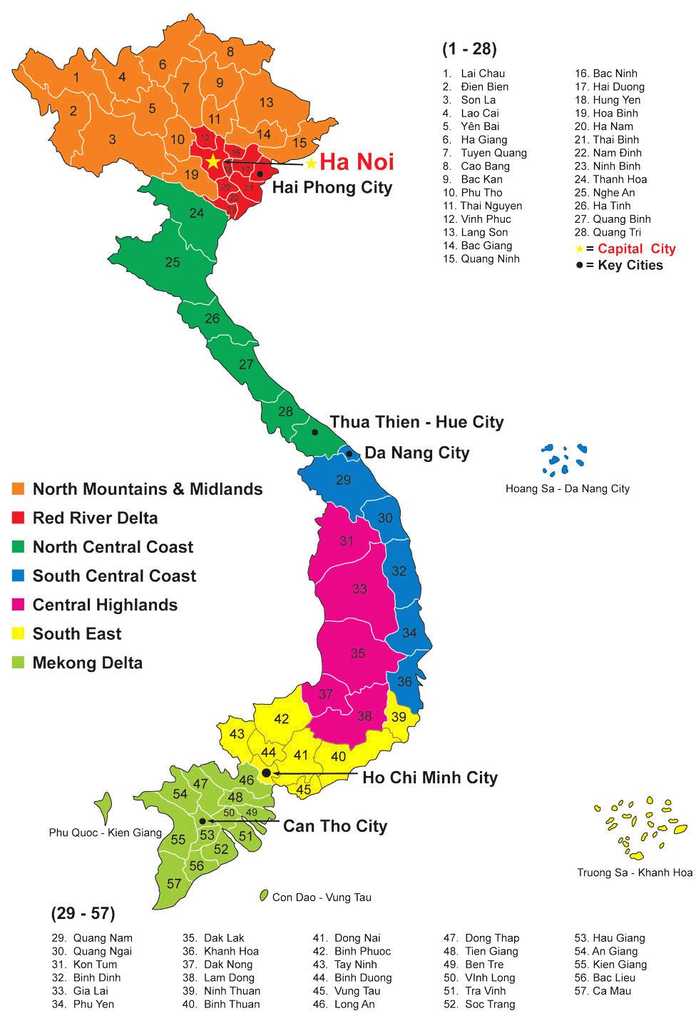 Современный Вьетнам и его регионы