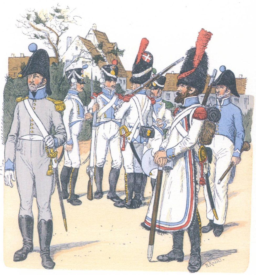 Клеве-Берг. Пехота (1812)