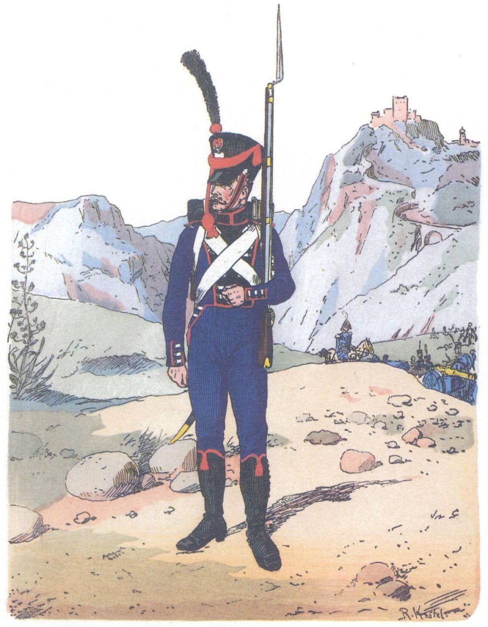 Гессен-Дармштадт. Канонир артиллерии (1812)