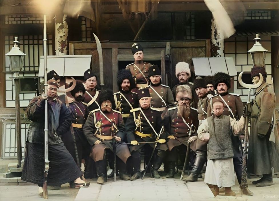 Колоризованное фото Заамурской пограничной стражи КВЖД