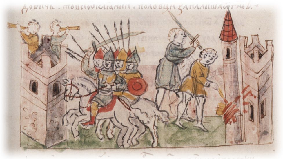 Нападение половецкого войска князя Боняка на Киев; поджог княжеских и монастырских строений.