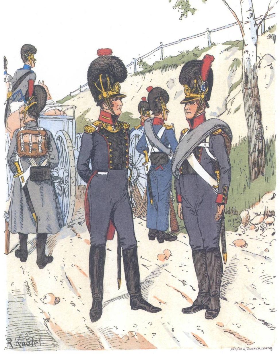 Королевская баварская артиллерия, пешая батарея (1812)