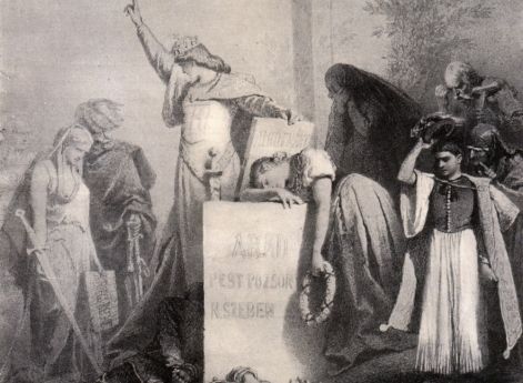 Аллегория венгерского восстания. М.Зичи. 1849 год