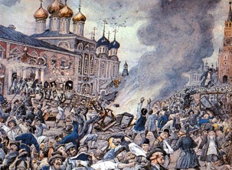 Чумной бунт 1771 года. Э. Лисснер. Начало ХХ века