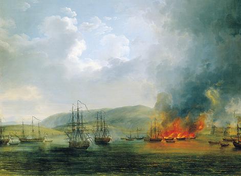 Второе сражение у бухты Чесма 24 октября 1772 года