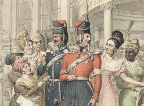 Русские  казаки в Париже