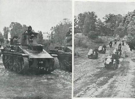 Моторизованные части латвийской армии. 1939 г.