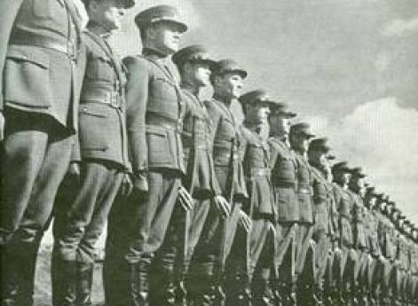 Члены Союза стрелков Литвы на параде. 1938 г.