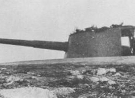 Орудие норвежской береговой артиллерии. 1940 г.