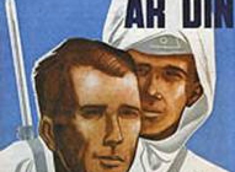 Агитационный плакат, призывающий шведов вступать в финскую армию. 1939 г.
