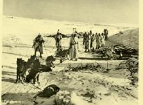 Шведские добровольцы из дивизии СС Nord в лапландской тундре. 1943 г.