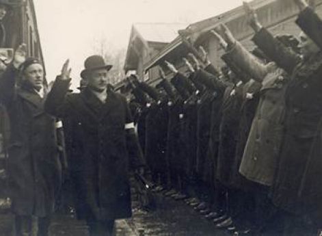 Генерал-майор Андрес Ларка с соратниками. Ноябрь1933 г.