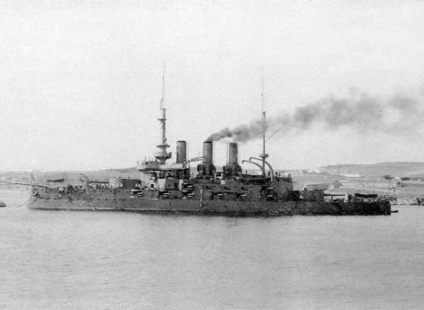 Линейный корабль Пантелеймон в Севастополе, 1908 год.
