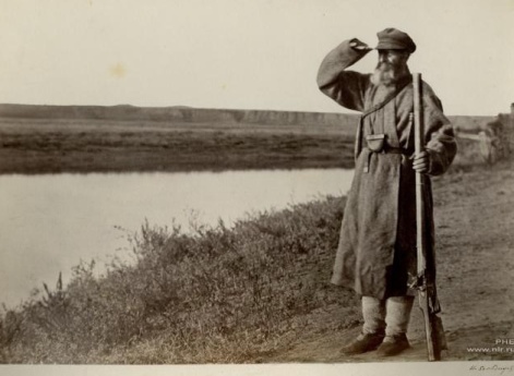 Донской казак-стрелок, семидесяти пяти лет.