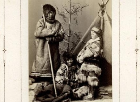 Типы: самоеды. Архангельской губернии.