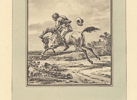 Иллюстрация к басне «Конь и всадник» в книге