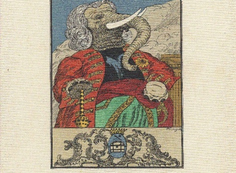 Иллюстрация к басне «Слон на воеводстве» в книге