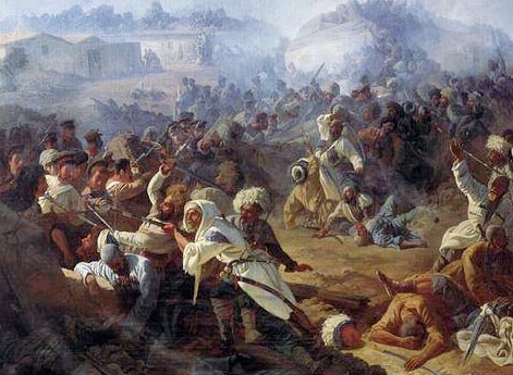 Штурм укрепления Ахты в 1848 г.