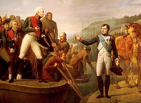 Прощание Наполеона с Александром I в Тильзите