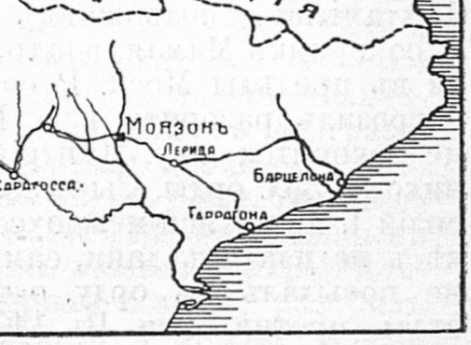 Расположение города Монзон