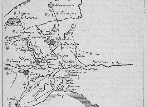 Карта похода 1800 года.