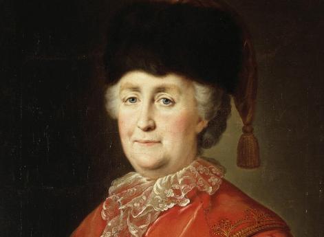 Портрет Екатерины II в дорожном костюме