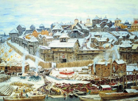 Московский Кремль при Иване Калите