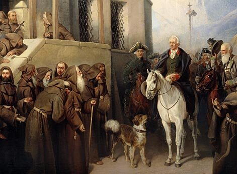 Фельдмаршал А.В.Суворов на вершине Сен-Готарда 13 сентября 1799 года.