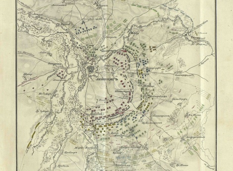 План сражения под Лейпцигом 6 октября