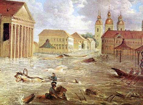 На площади у Большого театра 7 ноября 1824 года