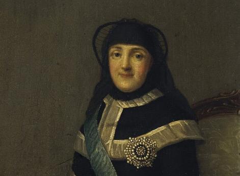 Портрет Екатерины II в трауре по императрице Елизавете Петровне