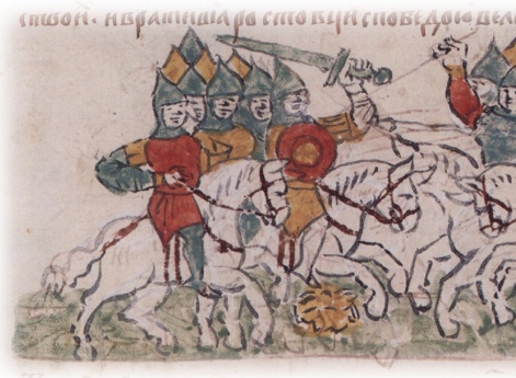 Битва новгородцев с ростовцами и суздальцами на Ждановой горе.