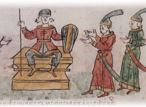 Вокняжение Романа Ростиславича Смоленского на киевском престоле.