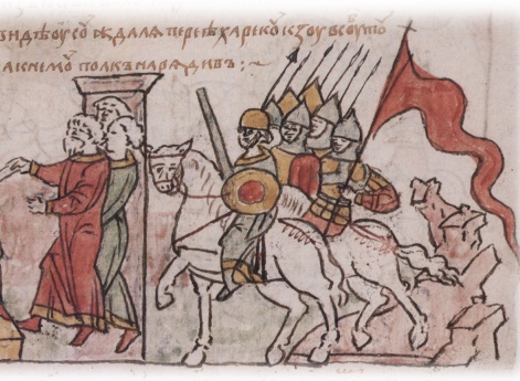 Совет Всеволода Юрьевича Владимирского с переяславцами; выступленис Всеволода с полком против Мстислава Ростиславича Новгородского.