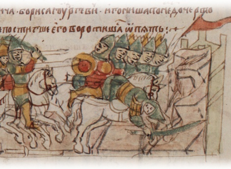 Преследование и избиение бегущих киевских дружин войсками Владимира Володарсвича Галицкого.