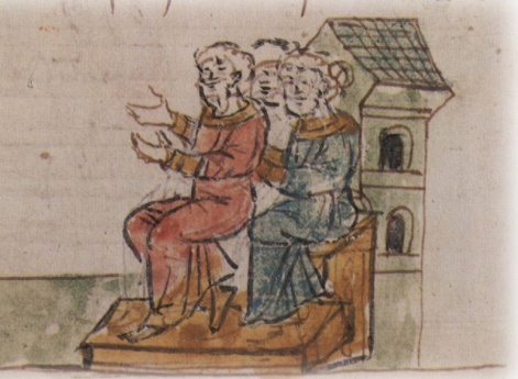 Совет Владимира Святославича Киевского с боярами о сохранении жизни его жены и сына и выделении им вотчины.