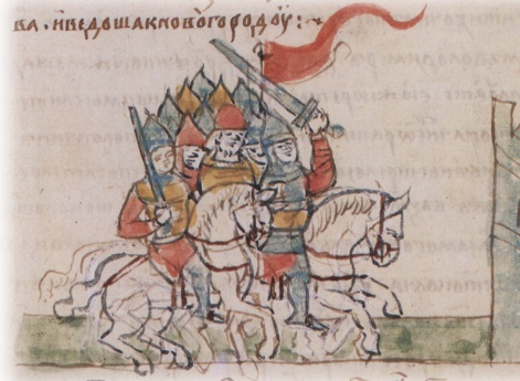 Приглашение новгородцами на княжение в Новгород Мстислава Владимировича.