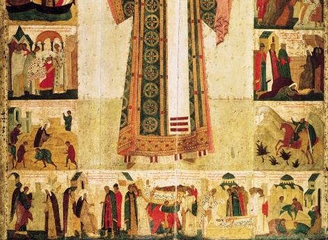 Икона «Митрополит Пётр с житием»