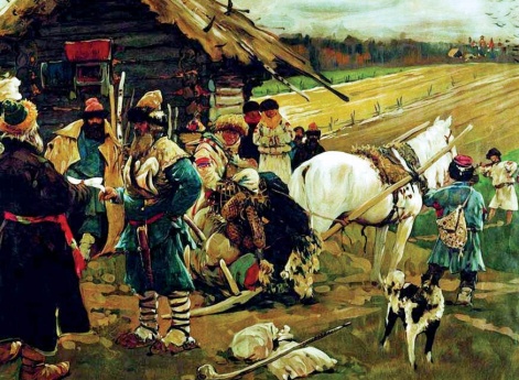 Отъезд крестьянина от помещика в Юрьев день