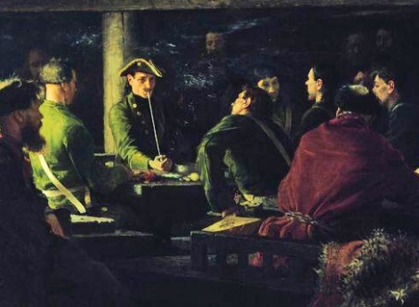 Потешные Петра I в кружале.