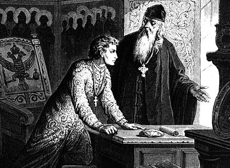 Иоанн Грозный и Сильвестр