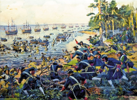 Разгром шведских войск на Толбухинской косе (о. Котлин) 5 июня 1705