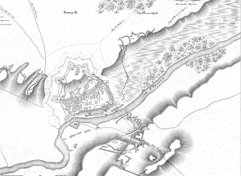 План осады Дерпта в 1704 году.