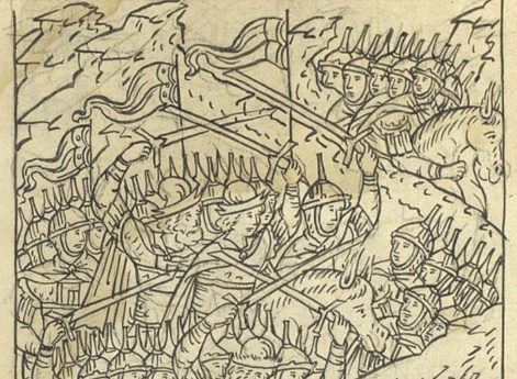 Рязанские воеводы царя Ивана Васильевича бьют ногайских людей и берут в плен Тейлека-мурзу.