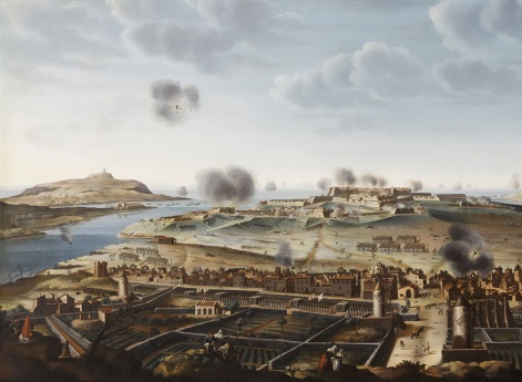 Атака и захват форта Сан-Фелипе на о. Минорка, после морской битвы