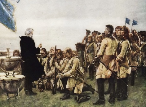 Причастие шведских войск перед битвой при Фрауштадте