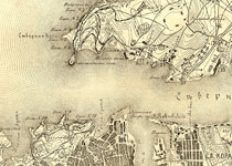 Фрагмент карты Севастопольского градоначальства, 1886 г.