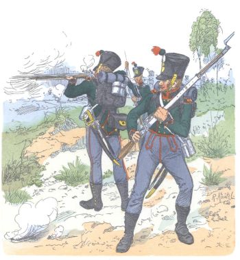 Саксония. Легкая пехота (1812)