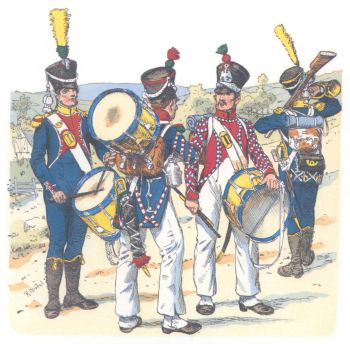 Франция. Музыканты легкой пехоты